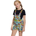 Comic Elements Colorful Seamless Pattern Kids  Short Overalls View2