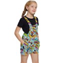 Comic Elements Colorful Seamless Pattern Kids  Short Overalls View3