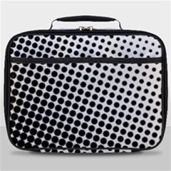 Background-wallpaper-texture-lines Dot Dots Black White Full Print Lunch Bag by Hannah976