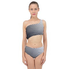 Background-wallpaper-texture-lines Dot Dots Black White Spliced Up Two Piece Swimsuit by Hannah976