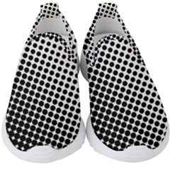 Background-wallpaper-texture-lines Dot Dots Black White Kids  Slip On Sneakers by Hannah976