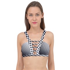 Background-wallpaper-texture-lines Dot Dots Black White Cage Up Bikini Top by Hannah976