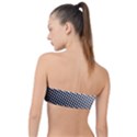 Background-wallpaper-texture-lines Dot Dots Black White Classic Bandeau Bikini Top  View2