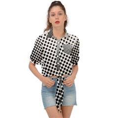 Background-wallpaper-texture-lines Dot Dots Black White Tie Front Shirt  by Hannah976