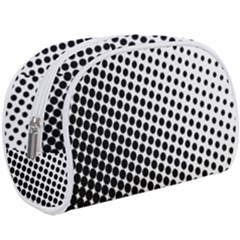 Background-wallpaper-texture-lines Dot Dots Black White Make Up Case (large)