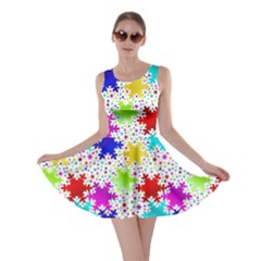 Snowflake Pattern Repeated Skater Dress by Hannah976