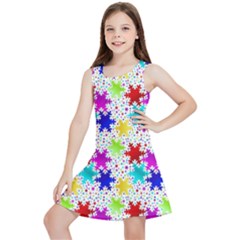 Snowflake Pattern Repeated Kids  Lightweight Sleeveless Dress by Hannah976