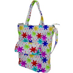 Snowflake Pattern Repeated Shoulder Tote Bag by Hannah976