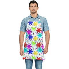 Snowflake Pattern Repeated Kitchen Apron by Hannah976