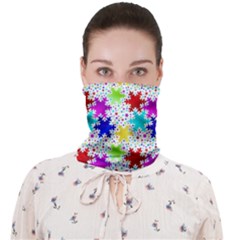 Snowflake Pattern Repeated Face Covering Bandana (adult) by Hannah976