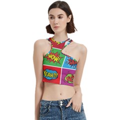 Pop Art Comic Vector Speech Cartoon Bubbles Popart Style With Humor Text Boom Bang Bubbling Expressi Cut Out Top by Hannah976