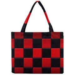 Black And Red Backgrounds- Mini Tote Bag by Hannah976