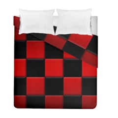 Black And Red Backgrounds- Duvet Cover Double Side (full/ Double Size) by Hannah976