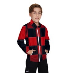 Black And Red Backgrounds- Kids  Windbreaker by Hannah976