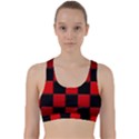 Black And Red Backgrounds- Back Weave Sports Bra View1