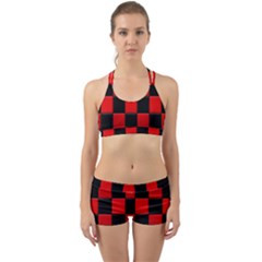 Black And Red Backgrounds- Back Web Gym Set by Hannah976