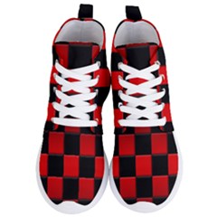 Black And Red Backgrounds- Women s Lightweight High Top Sneakers by Hannah976