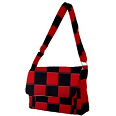 Black And Red Backgrounds- Full Print Messenger Bag (s) by Hannah976