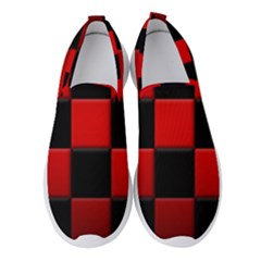 Black And Red Backgrounds- Women s Slip On Sneakers by Hannah976