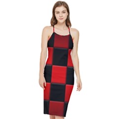 Black And Red Backgrounds- Bodycon Cross Back Summer Dress by Hannah976