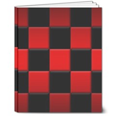 Black And Red Backgrounds- 8  X 10  Softcover Notebook by Hannah976