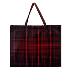 Black And Red Backgrounds Zipper Large Tote Bag