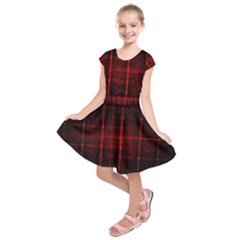 Black And Red Backgrounds Kids  Short Sleeve Dress by Hannah976