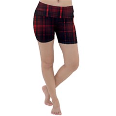 Black And Red Backgrounds Lightweight Velour Yoga Shorts by Hannah976