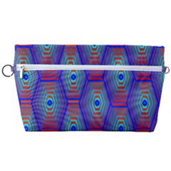 Red Blue Bee Hive Pattern Handbag Organizer