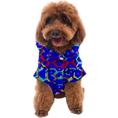 Blue Bee Hive Pattern Dog Coat by Hannah976