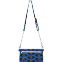 Blue Bee Hive Pattern Mini Crossbody Handbag View2