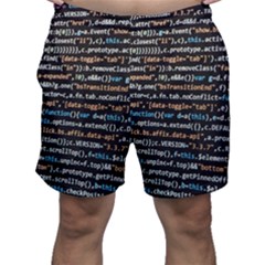 Close Up Code Coding Computer Men s Shorts by Hannah976