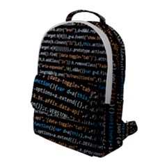 Close Up Code Coding Computer Flap Pocket Backpack (large) by Hannah976