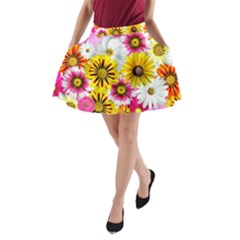 Flowers Blossom Bloom Nature Plant A-line Pocket Skirt by Hannah976