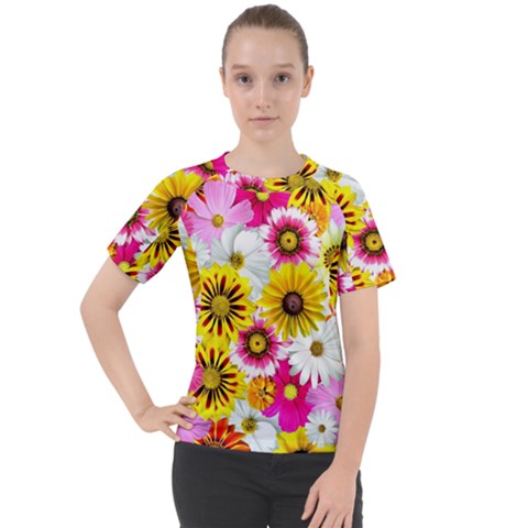 Flowers Blossom Bloom Nature Plant Women s Sport Raglan T-shirt by Hannah976