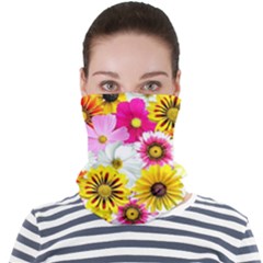 Flowers Blossom Bloom Nature Plant Face Seamless Bandana (adult) by Hannah976