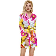 Flowers Blossom Bloom Nature Plant Long Sleeve Satin Robe by Hannah976