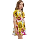 Flowers Blossom Bloom Nature Plant Kids  Sweet Collar Dress View2