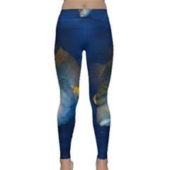 Fish Blue Animal Water Nature Classic Yoga Leggings by Hannah976