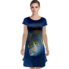 Fish Blue Animal Water Nature Cap Sleeve Nightdress by Hannah976