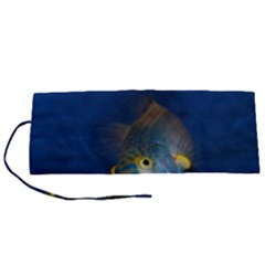 Fish Blue Animal Water Nature Roll Up Canvas Pencil Holder (s) by Hannah976