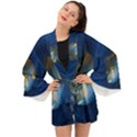 Fish Blue Animal Water Nature Long Sleeve Kimono View1