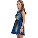 Fish Blue Animal Water Nature Kids  One Shoulder Party Dress View3