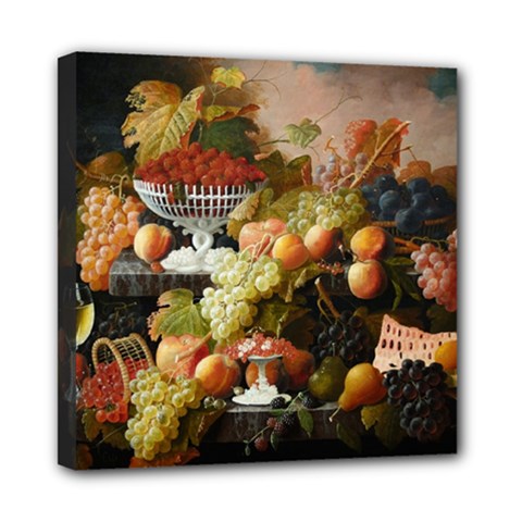 Abundance Of Fruit Severin Roesen Mini Canvas 8  X 8  (stretched)