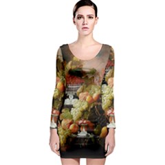 Abundance Of Fruit Severin Roesen Long Sleeve Bodycon Dress by Hannah976