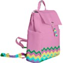 Easter Chevron Pattern Stripes Buckle Everyday Backpack View2