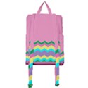 Easter Chevron Pattern Stripes Buckle Everyday Backpack View3