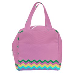 Easter Chevron Pattern Stripes Boxy Hand Bag by Hannah976