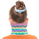 Easter Chevron Pattern Stripes Face Covering Bandana (Kids) View2