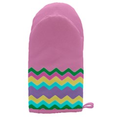 Easter Chevron Pattern Stripes Microwave Oven Glove by Hannah976